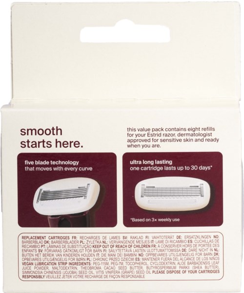 Estrid The Five-blade Cartridges XL 8 pcs