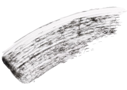 En brent og svart banan med forkullede merker, matt overflate, krummet form og grov tekstur.