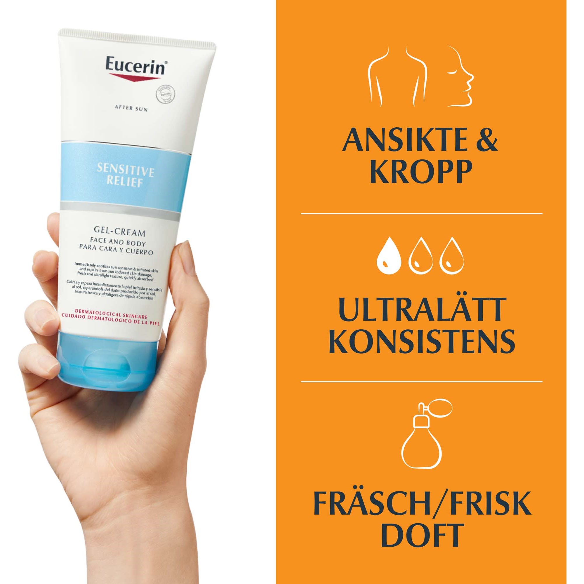 Eucerin Eucerin After Sun Sensitive Relief - krem-żel po opalaniu (obrázok 3)