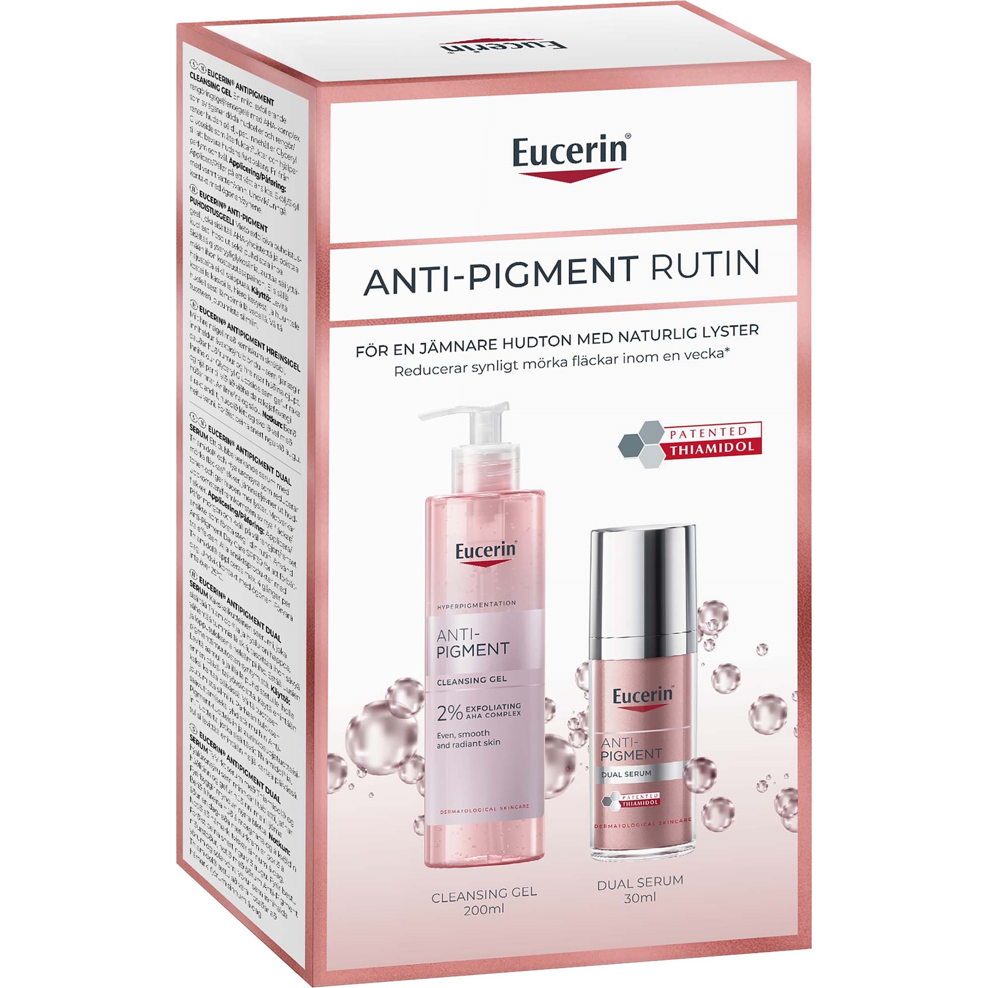 Eucerin Anti-Pigment Cleansing Gel + Dual Serum Gift Set 230 ml billede