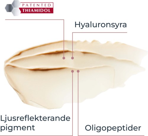 Een schelpanalyse toont hyaluronzuur, een reflecterend pigment en oligopeptiden.