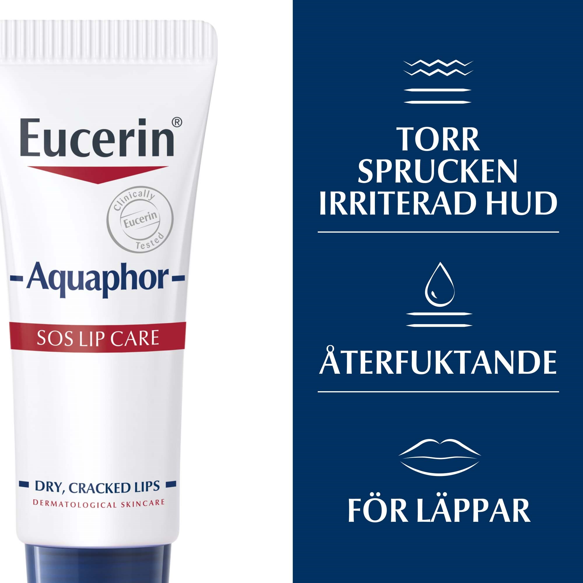 Eucerin Eucerin Aquaphor Sos Lip Care - balsam do ust 10ml 10 ml (obrázok 3)