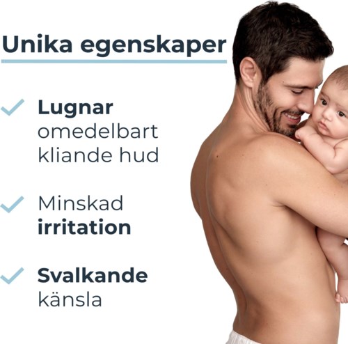 Der Text listet beruhigende, weniger irritierte und absinkende Gefühle im Zusammenhang mit Hautmerkmalen.