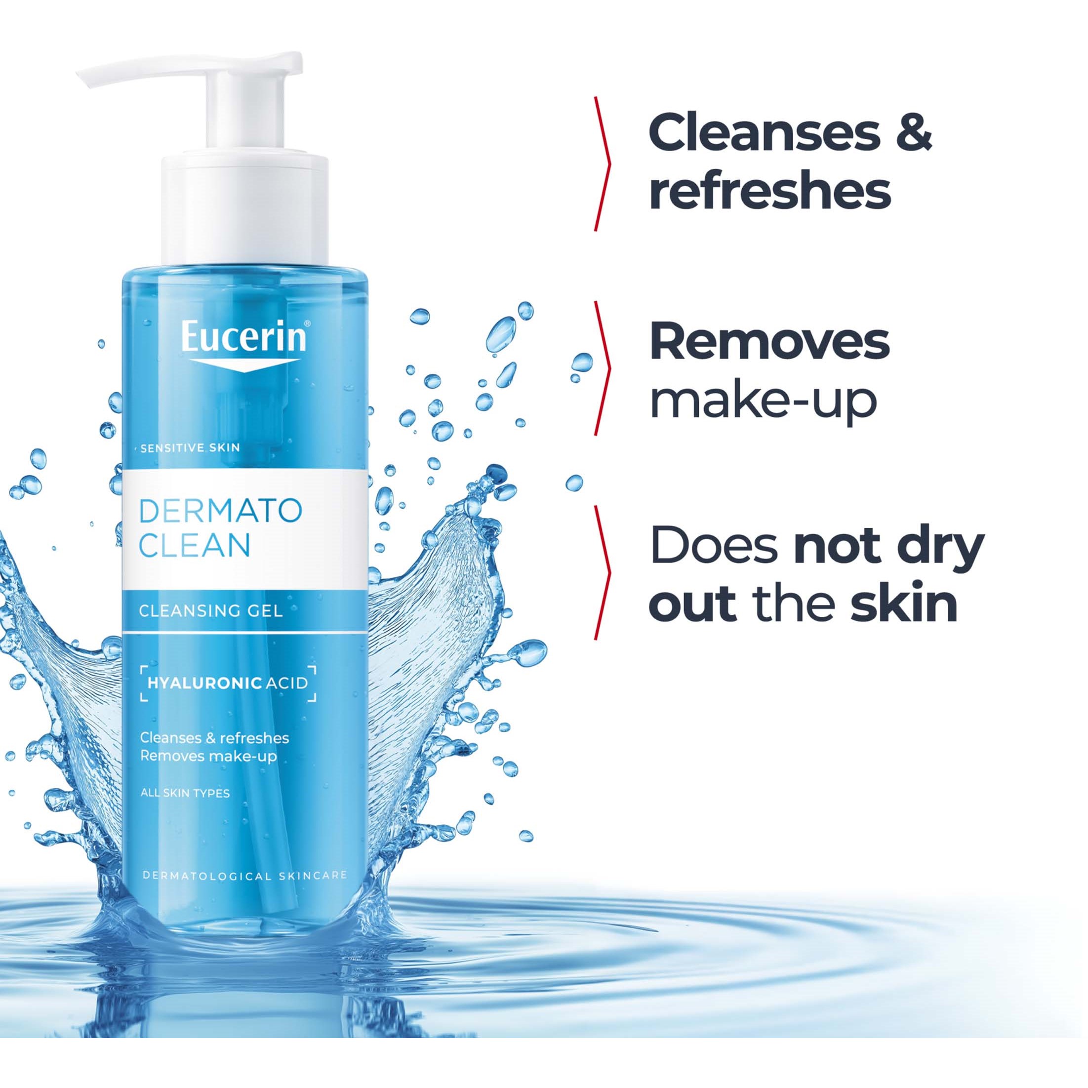 Eucerin Eucerin Dermatoclean Cleansing Gel - żel oczyszczający 200ml 2 (obrázok 3)