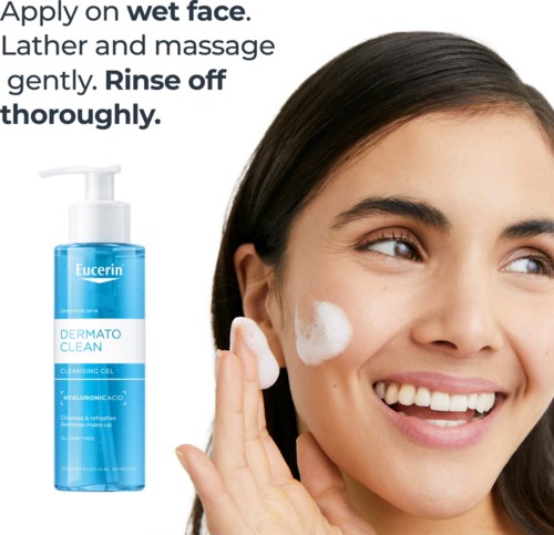 Гель для умывания Eucerin Dermatoclean Cleansing Gel для нормальной и комбинированной кожи, 200 мл — фото 5