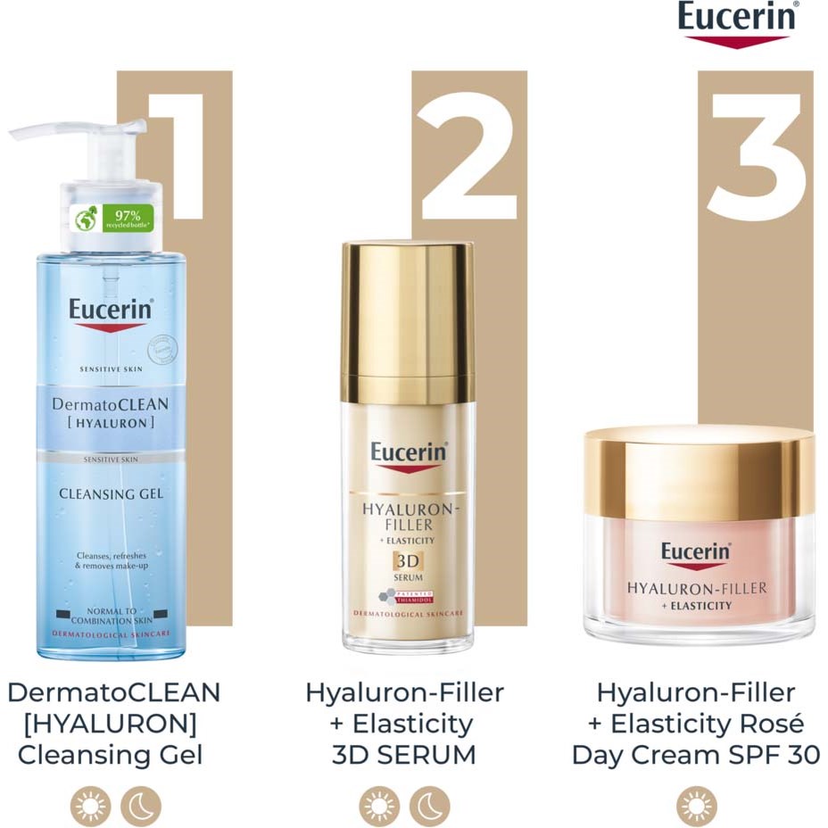 Eucerin Hyaluron-Filler + Elasticity Day Rosé SPF30 Refill 50 ml (obrázok 10)