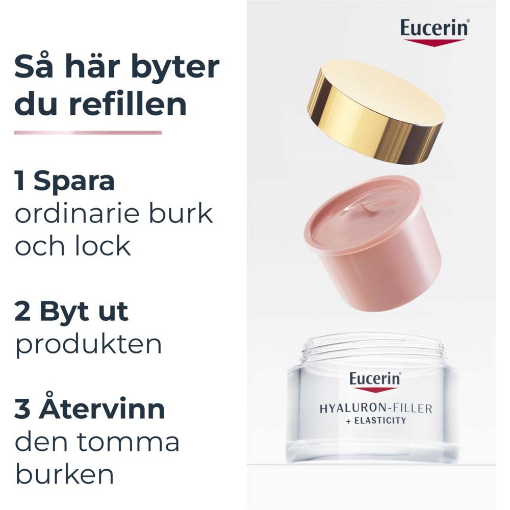 Eucerin Hyaluron-Filler + Elasticity Day Rosé SPF30 Refill 50 ml (obrázok 8)