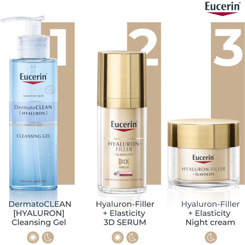 Eucerin Hyaluron-Filler + Elasticity Night Cream Refill 50 ml (obrázok 10)