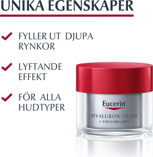 Klinikkrämburk med röd lock, främjar hudfördelar för alla hudtyper.