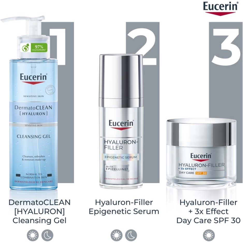 Eucerin Hyaluron-Filler +3x Effect Day Cream SPF30 Refill 50 ml (obrázok 11)