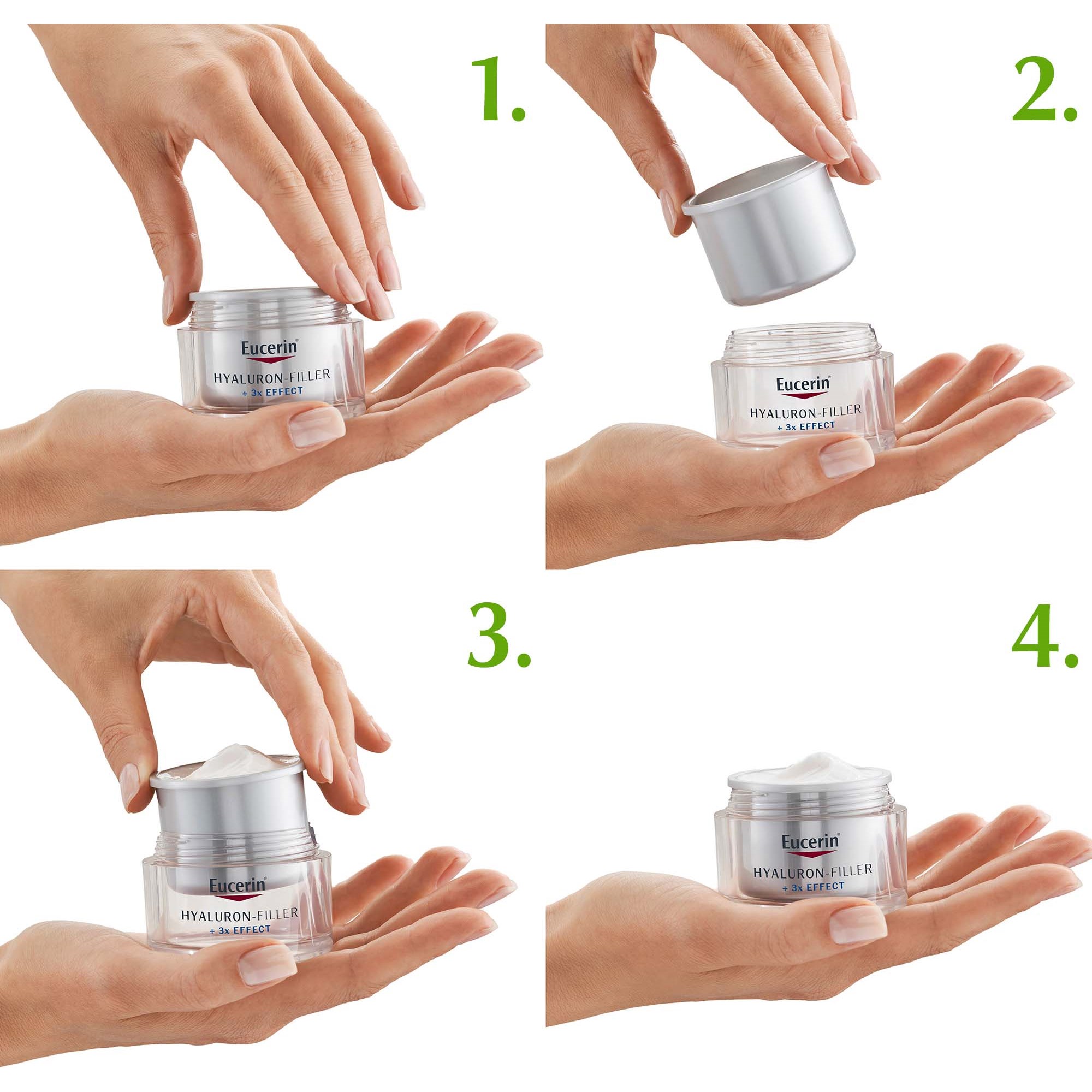 Eucerin Hyaluron-Filler +3x Effect Firming Night Care Refill 50 ml (obrázok 3)