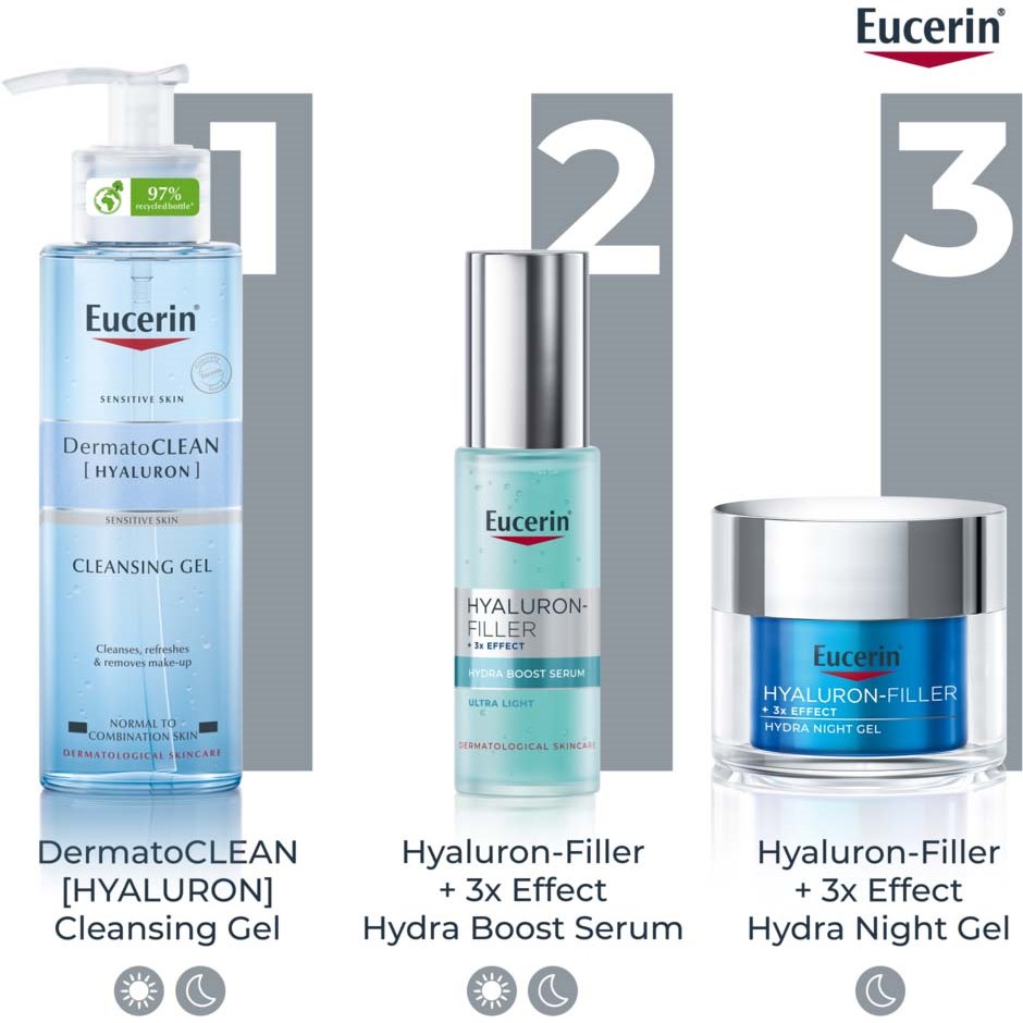 Eucerin Hyaluron-Filler +3x Effect Hydra Night Gel 50 ml (obrázok 9)
