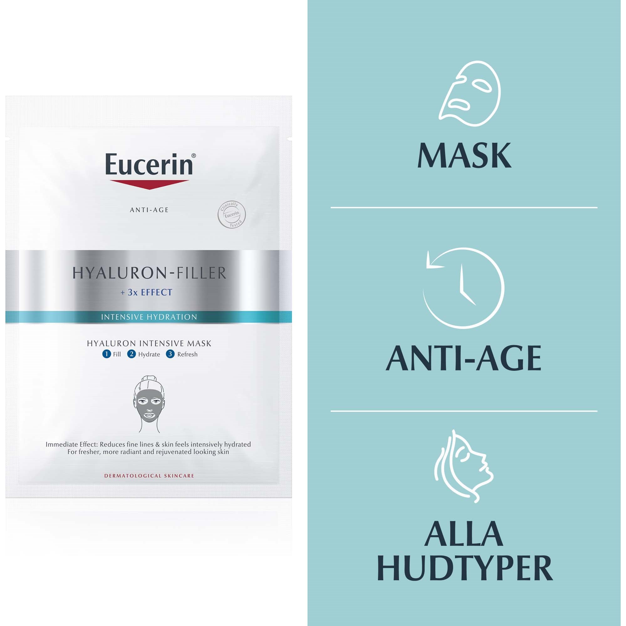 Eucerin Hyaluron-Filler +3x Effect Intense Hydra Mask 1 szt. (obrázok 3)