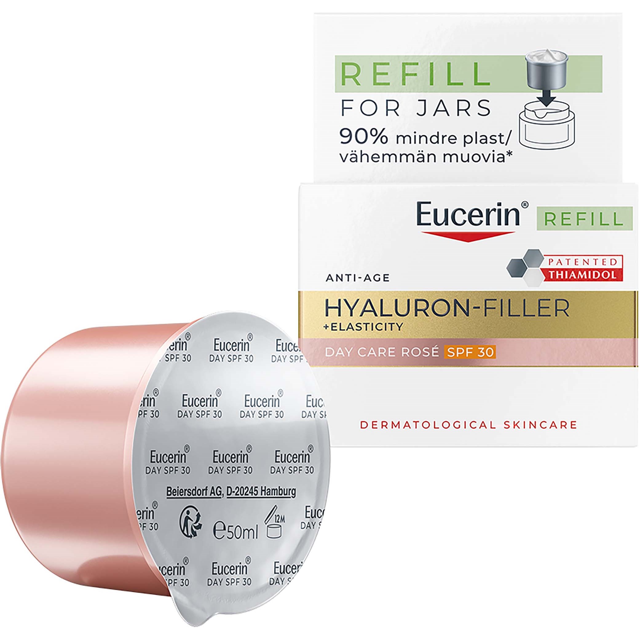 Eucerin Hyaluron-Filler +Elastictiy Day Care Rosé SPF30 Refill 50 ml