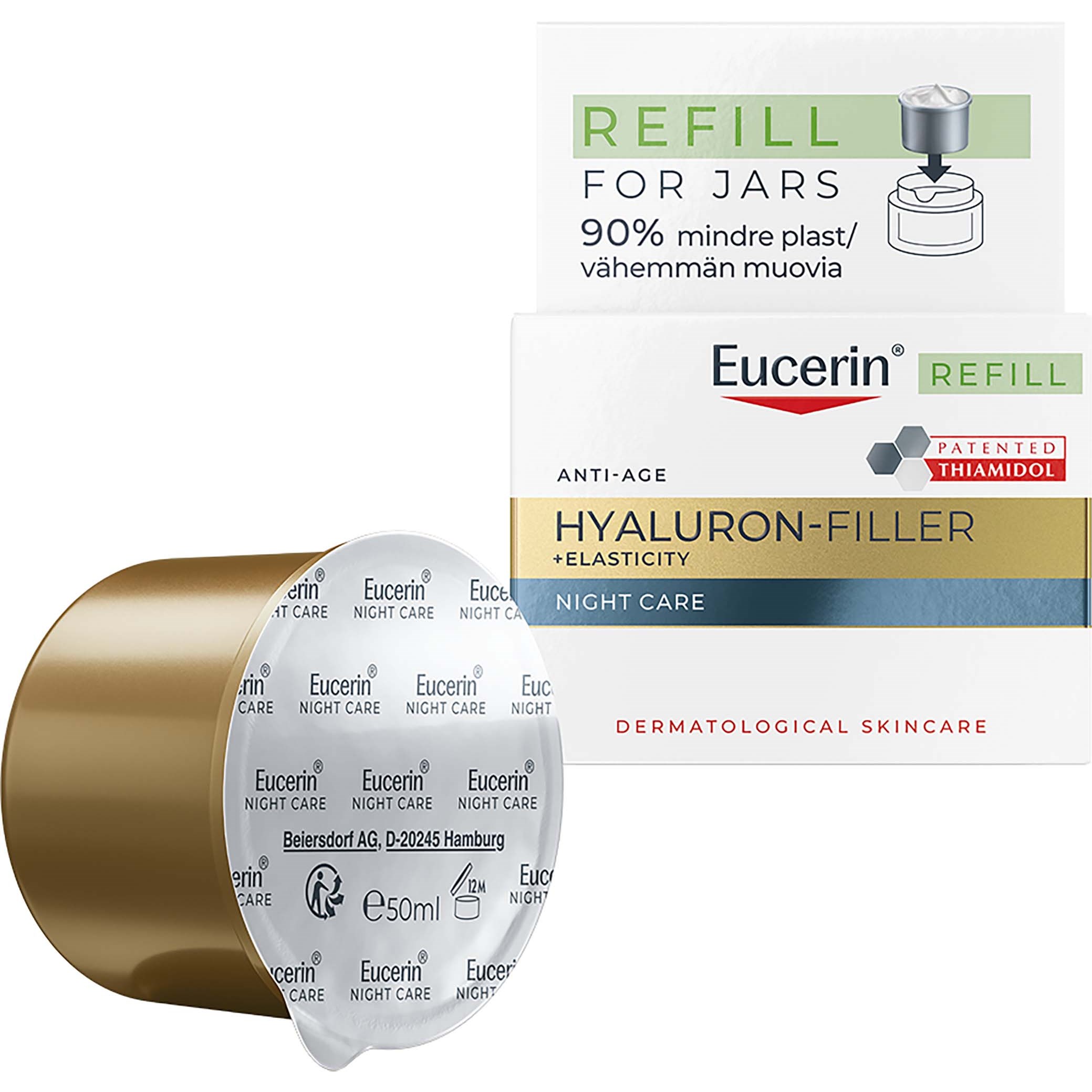 Eucerin Hyaluron-Filler +Elastictiy Night Care Refill 50 ml