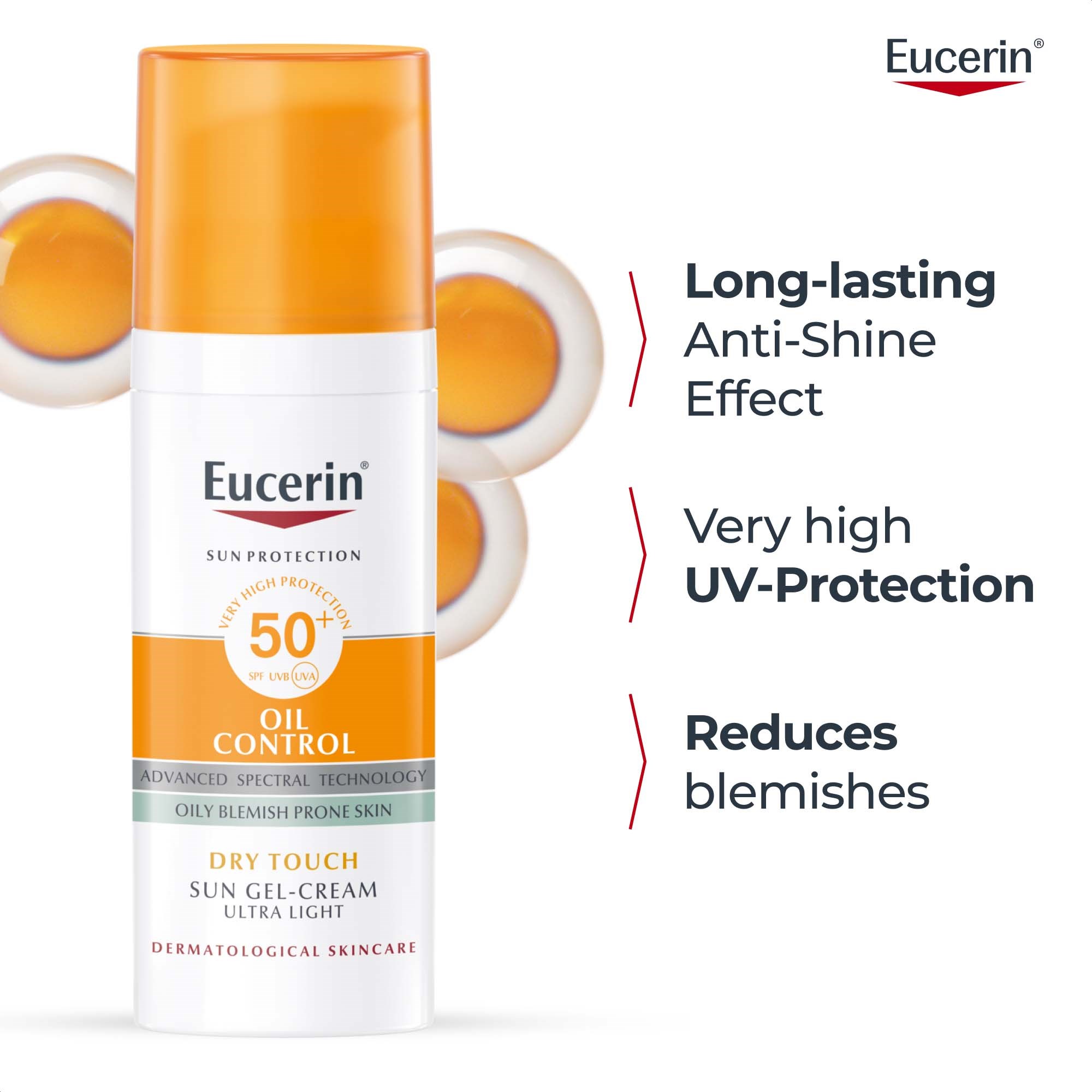 Eucerin Oil Control Sun Gel-Cream SPF50+ 50 ml (obrázok 3)