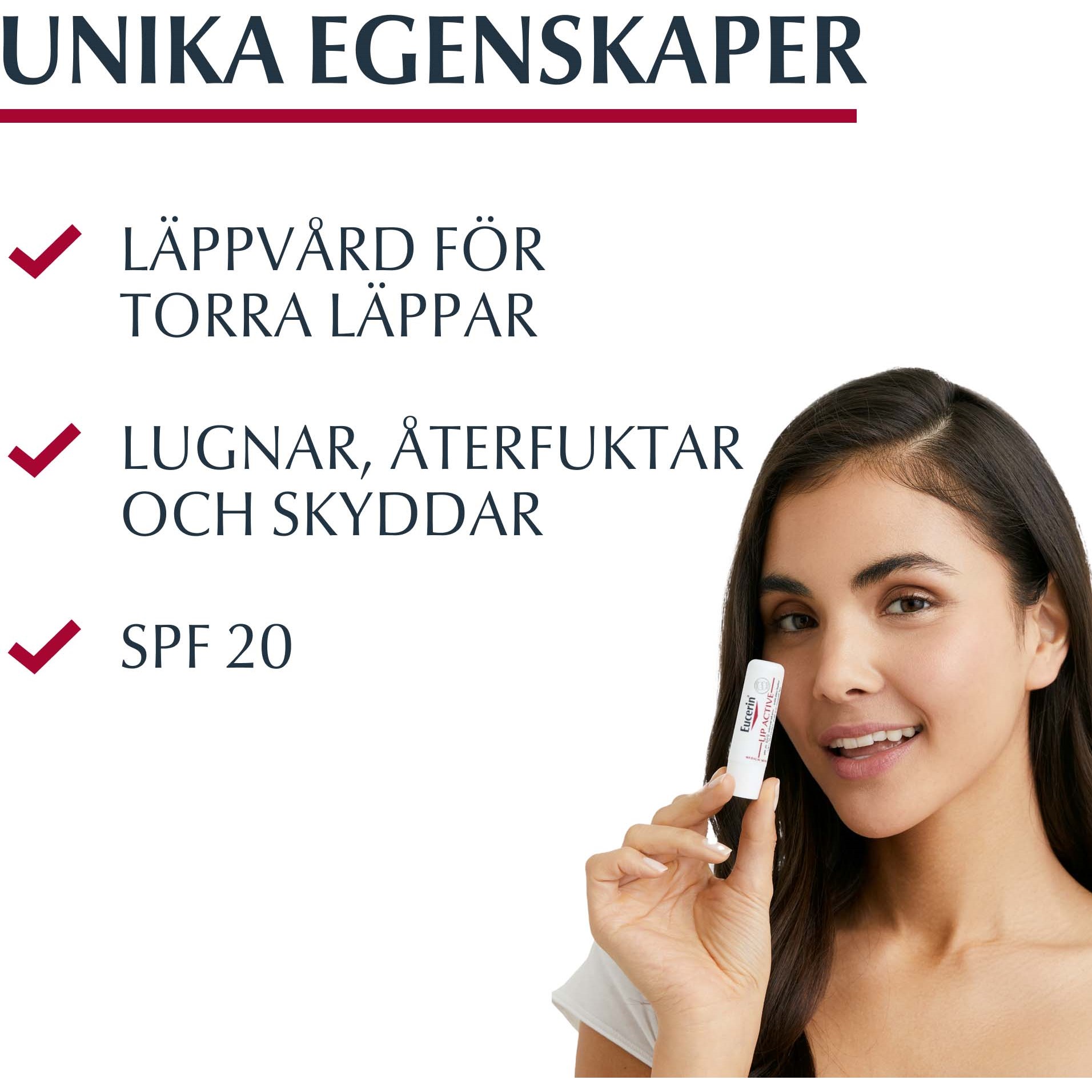 Eucerin pH5 Eucerin PH5 Lip Active SPF20 - pomadka ochronna 4,8g 4 g (obrázok 2)