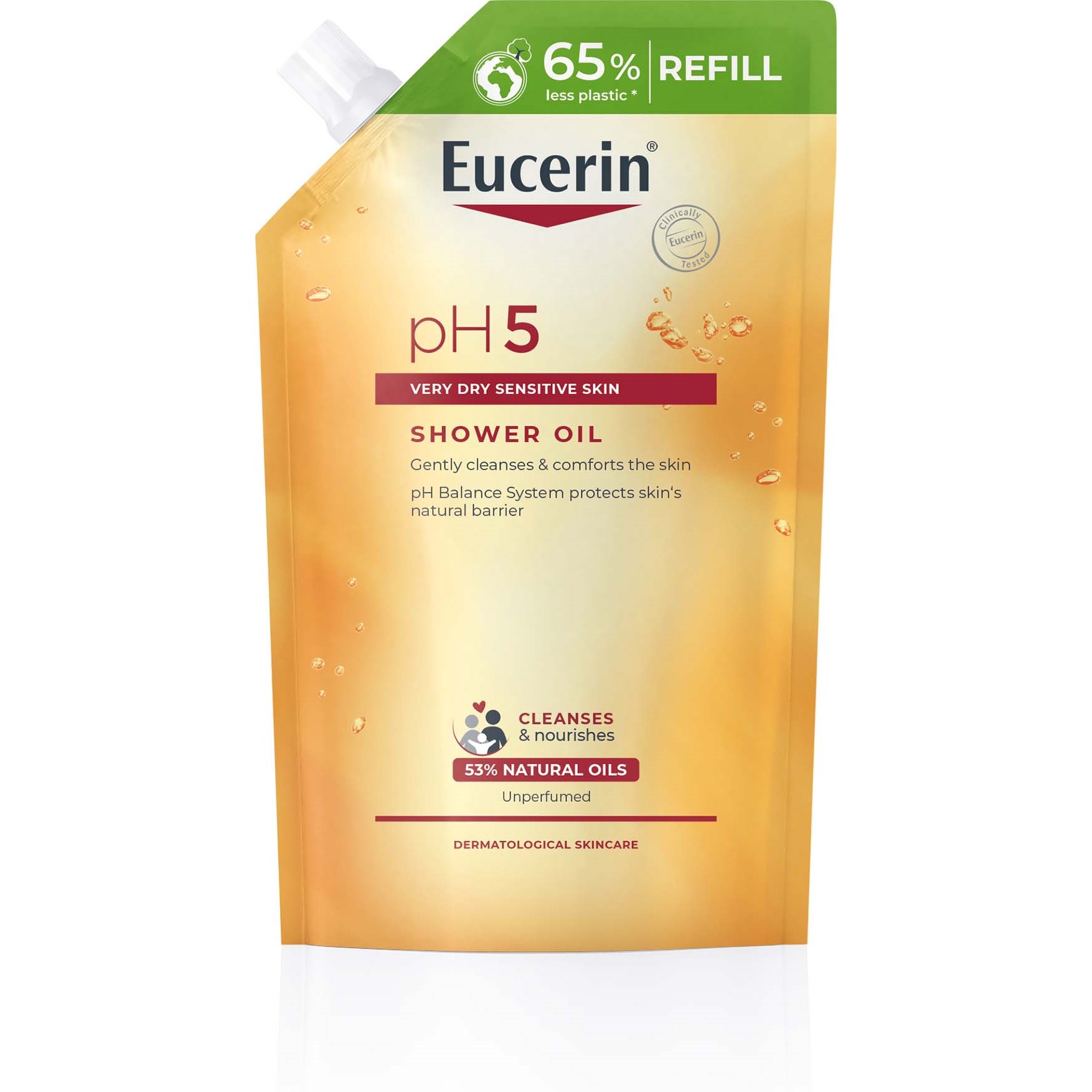 Eucerin pH5 Shower Oil Oparfymerad Refill 400 ml