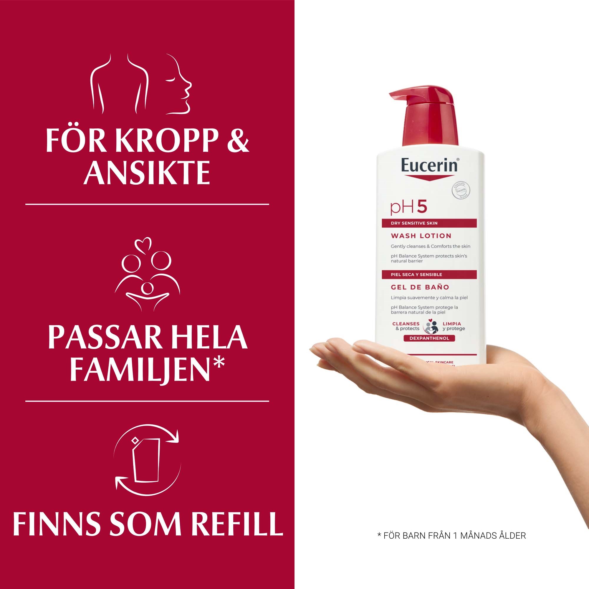 Eucerin pH5 Washlotion parfym 400 ml (obrázok 3)