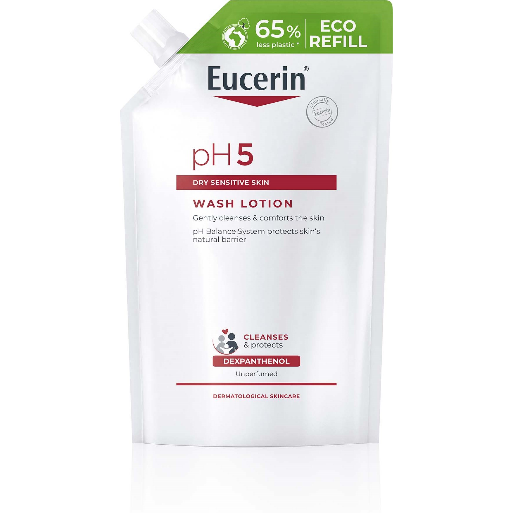 Eucerin pH5 Washlotion Refill oparfymerad 400 ml billede