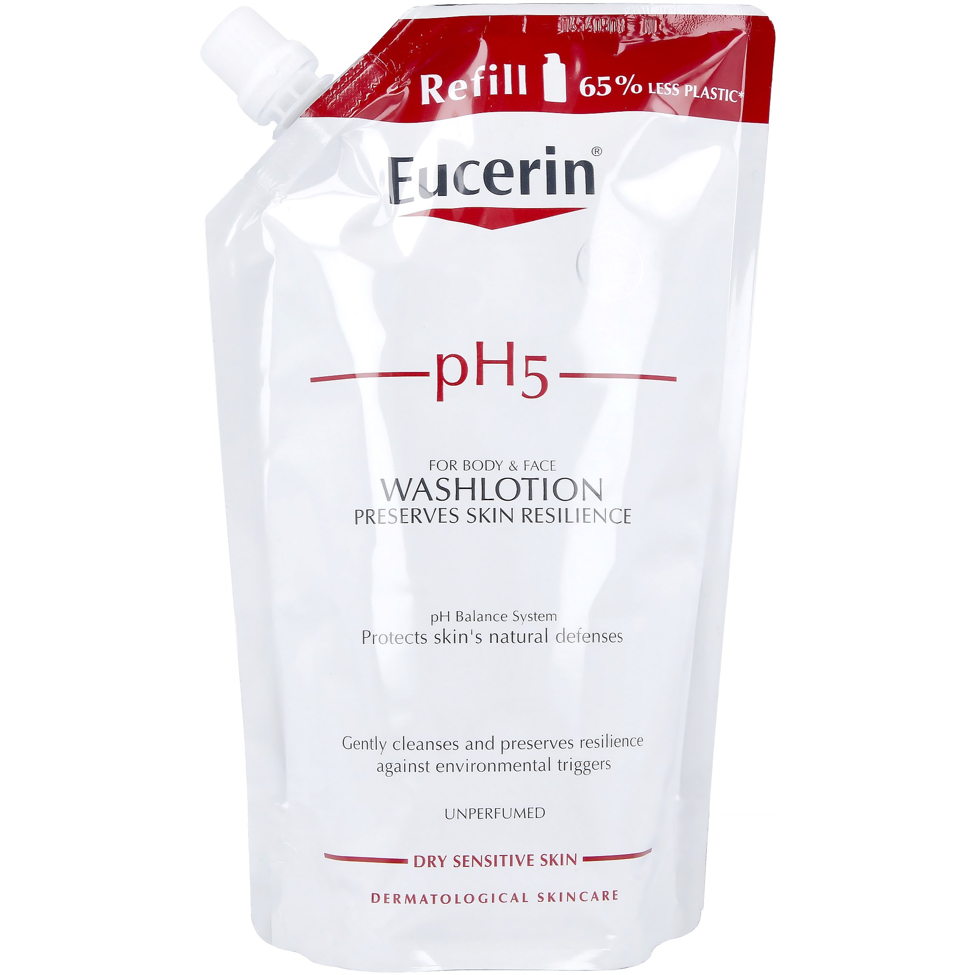 Läs mer om Eucerin pH5 Washlotion Refill Oparfymerad 400 ml