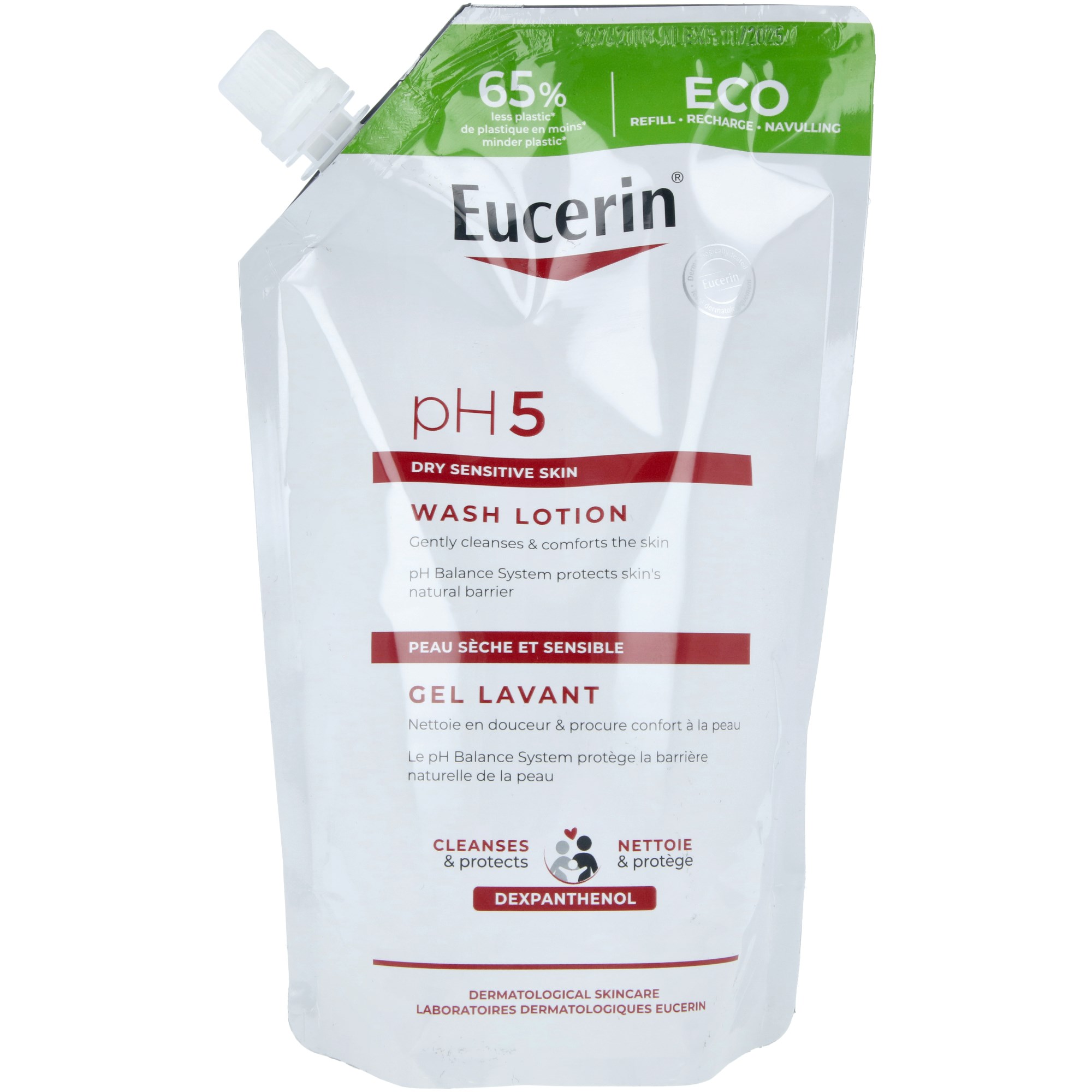 Läs mer om Eucerin pH5 Washlotion Refill Parfymerad 400 ml