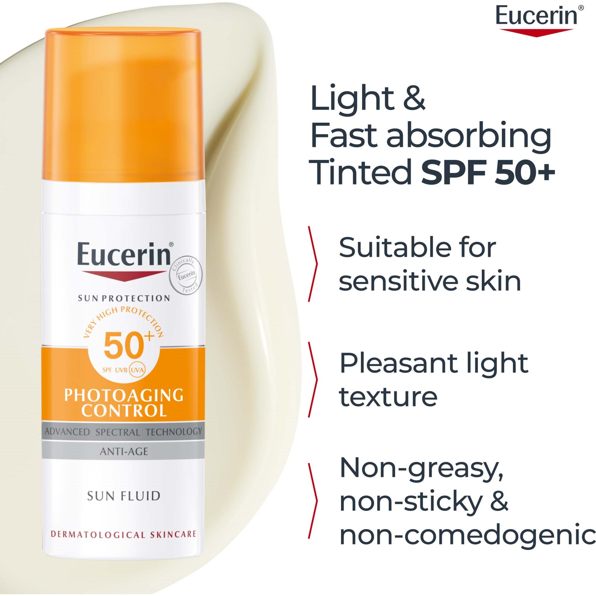 Eucerin Photoaging Control Sun Fluid Spf50 50 ml (obrázok 3)