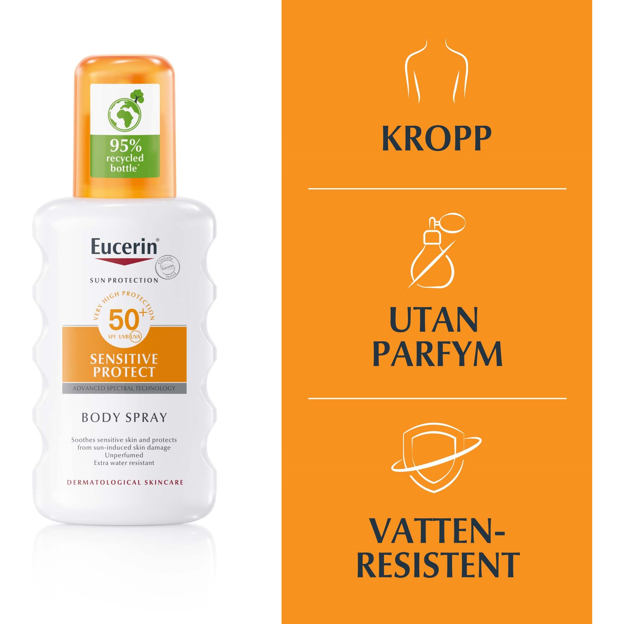 Eucerin Sensitive Protect Body Spray SPF50+ 200 ml (obrázok 3)