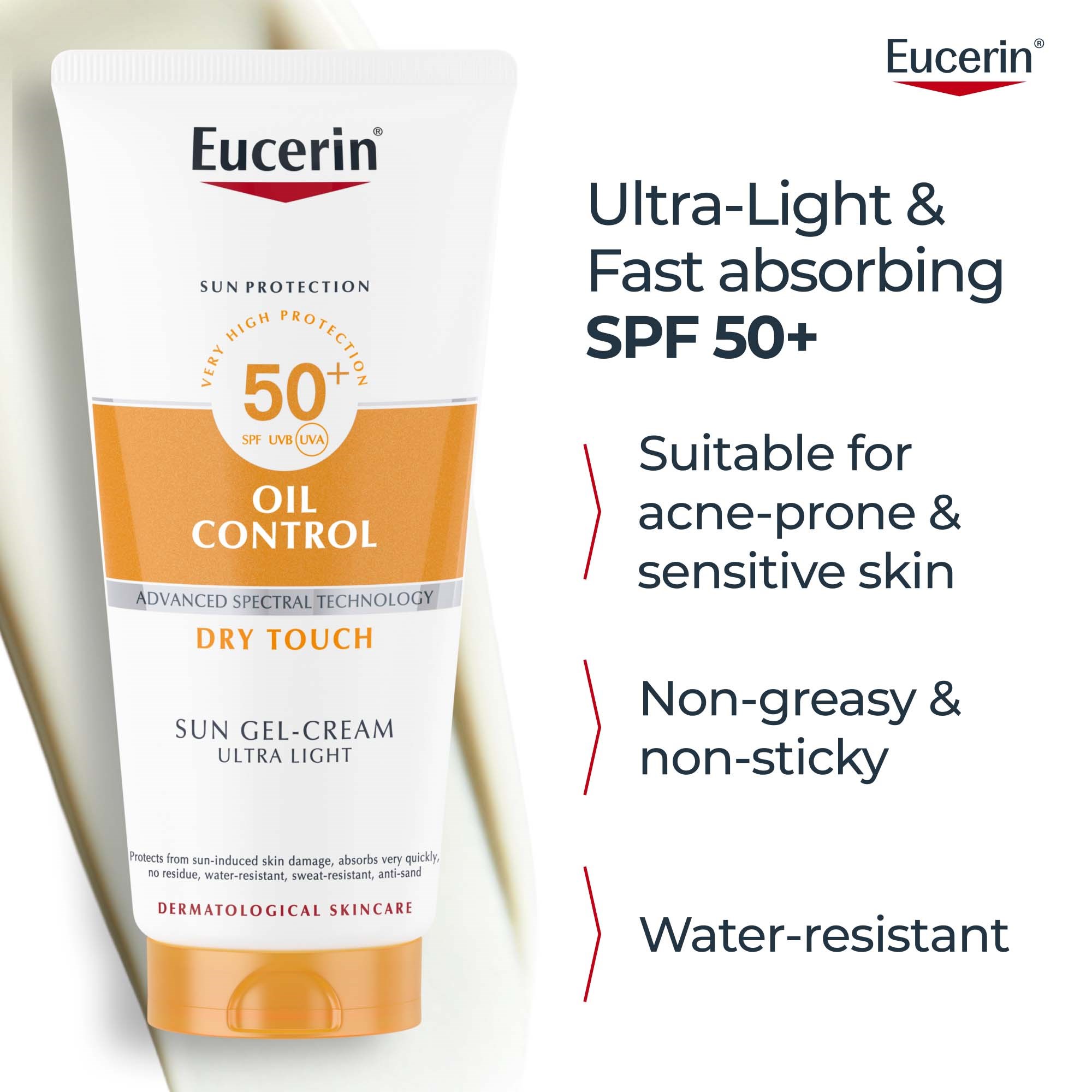 Eucerin Sun Dry Touch Ultra Light SPF 50+ 200 ml (obrázok 3)