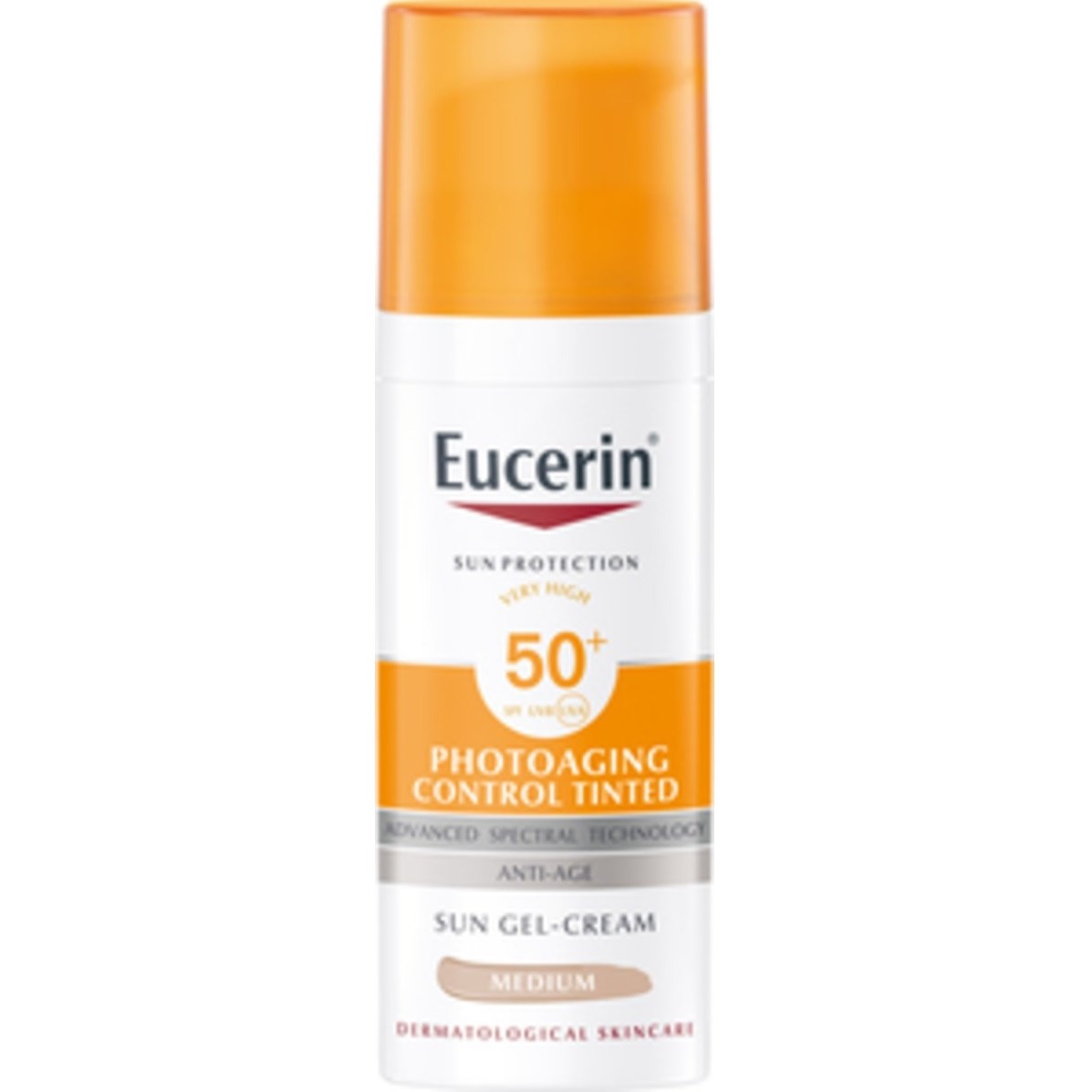 Läs mer om Eucerin Sun Gel-Cream Medium SPF50+ 50 ml
