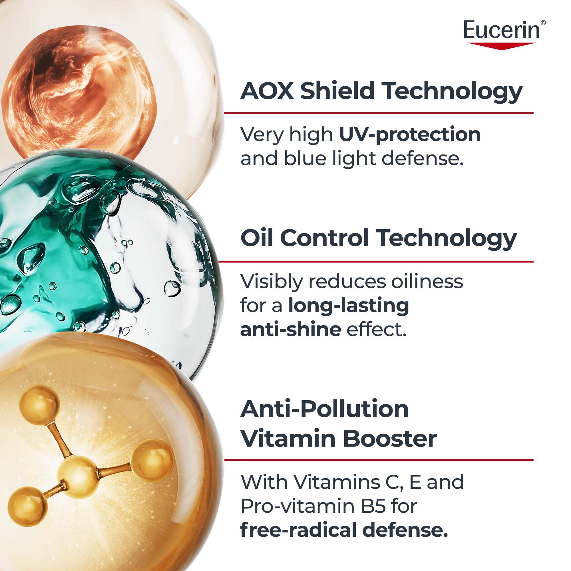 Eucerin Sun Oil Control​ Daily UV Serum​ SPF50+ 30 ml (obrázok 4)