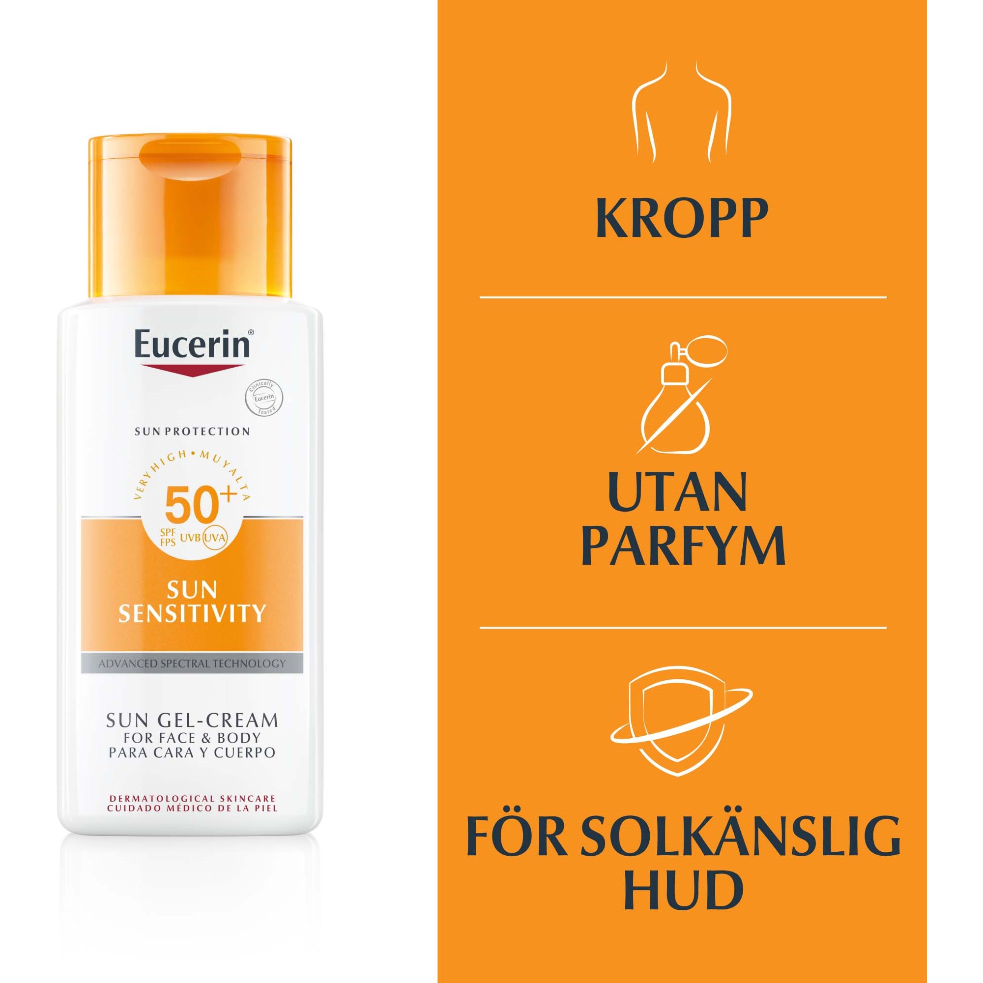 Eucerin Sun Sensitivity Gel-Cream SPF50+ 150 ml (obrázok 3)