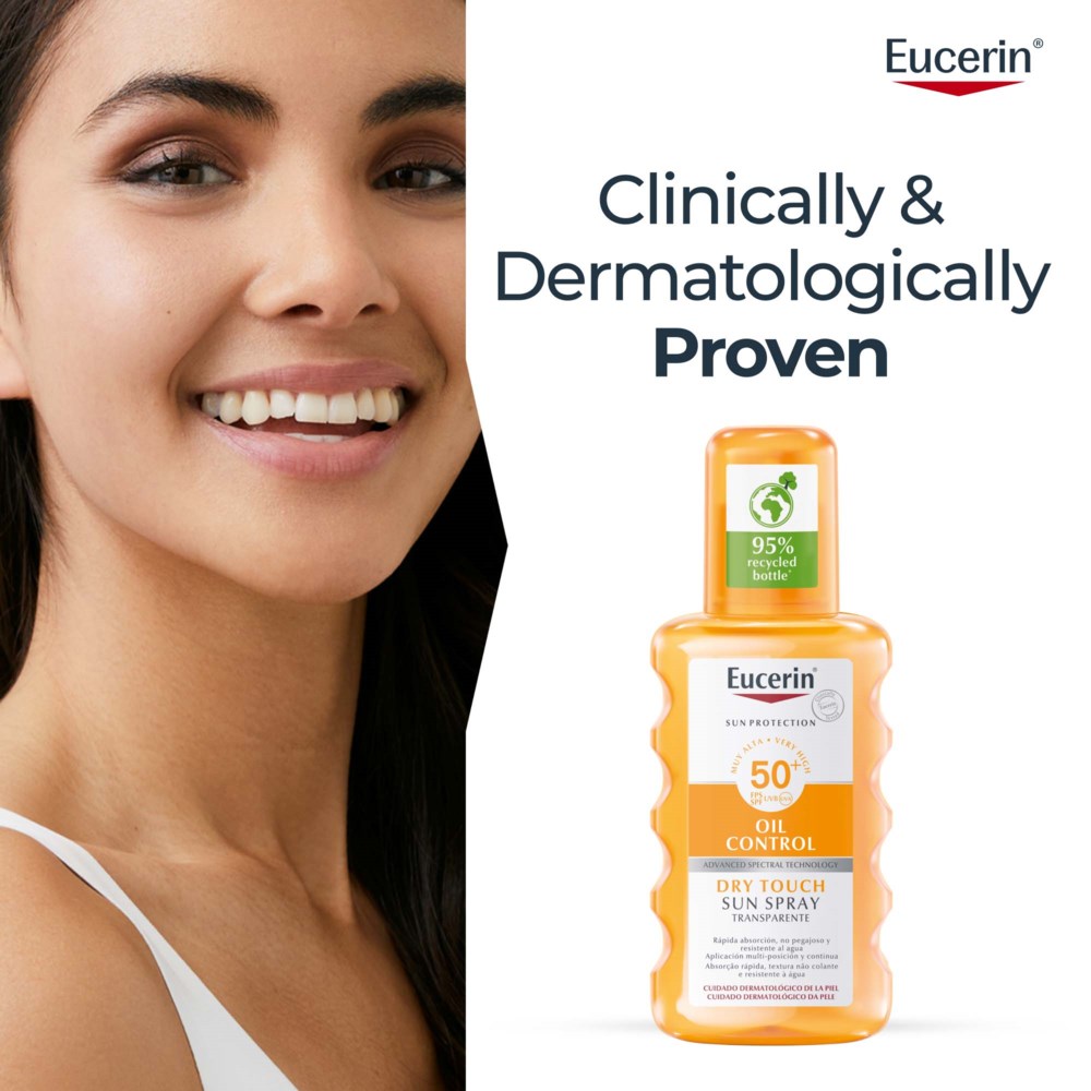 Eucerin Sun Spray Transparent Spf50+ 200 ml (obrázok 4)