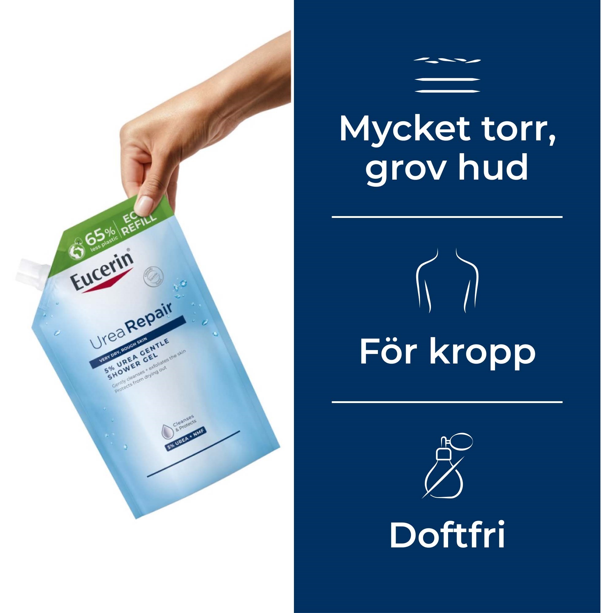 Eucerin UreaRepair 5% Urea Gentle Shower Gel Refill 400 ml (obrázok 3)