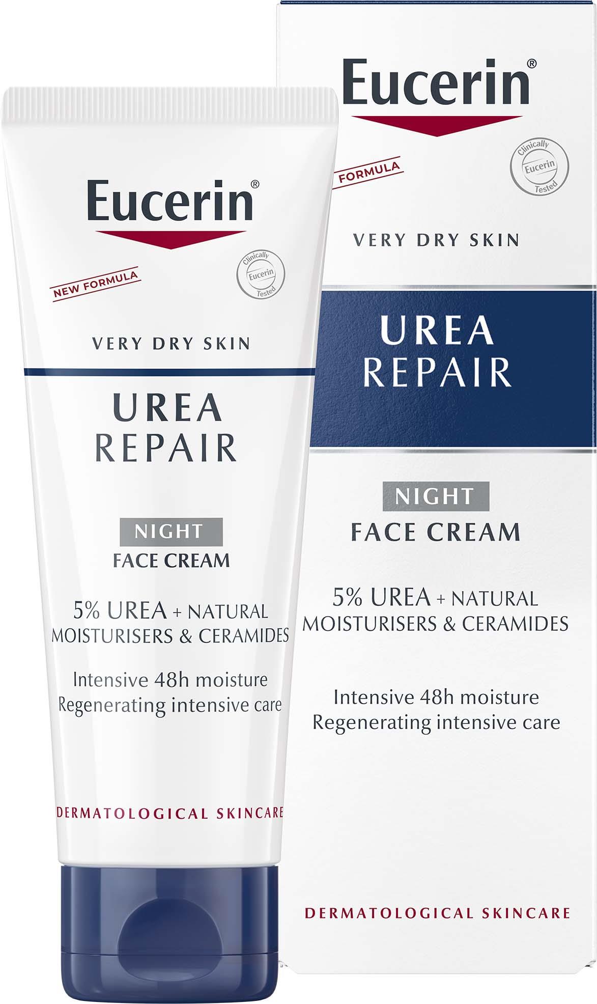 Eucerin UreaRepair Night Face Cream 5% Urea 50 ml | lyko.com