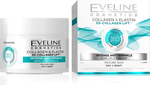Eveline Cosmetics 3d-Collagen Lift Intense Anti-Wrinkle Day&Night Cream  50 ml