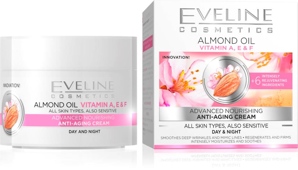 Eveline Cosmetics Almond Oil Anti-Aging Day&Night Cream 50m