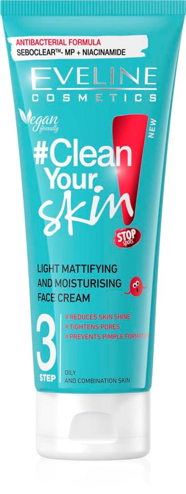 Eveline Cosmetics Clean Your Skin Light Mattifying&Moisturis