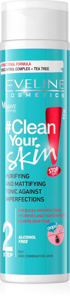 Eveline Cosmetics Clean Your Skin Purifying&Mattifying Tonic