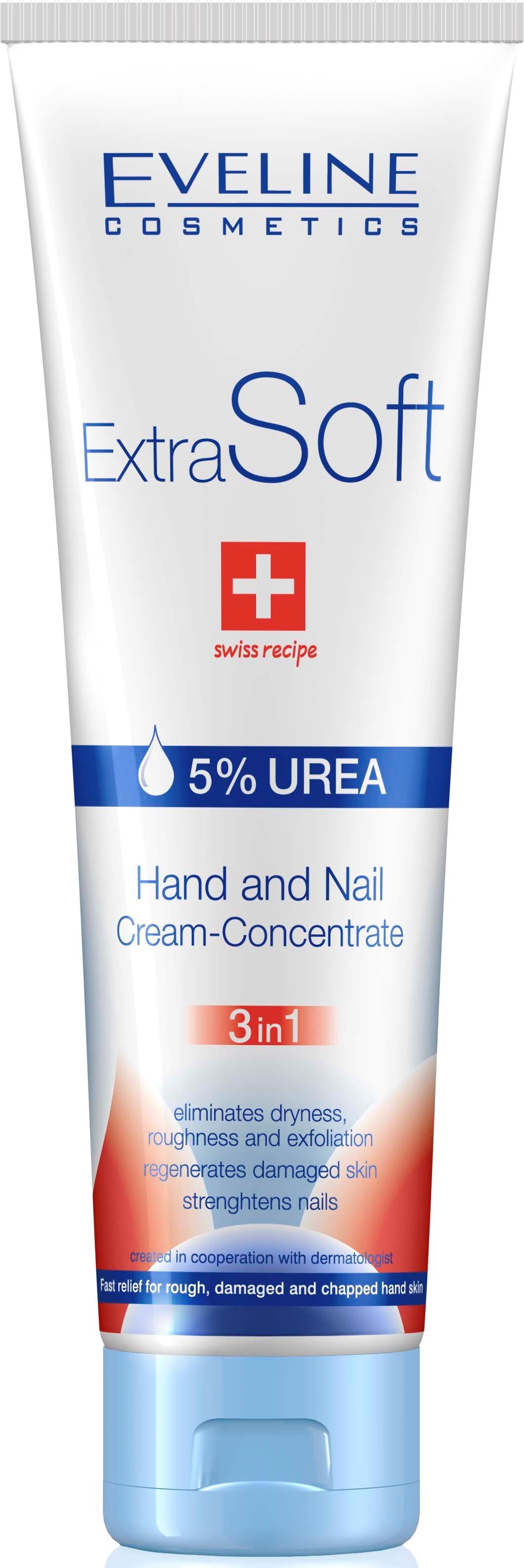Eveline Cosmetics Extra Soft Hand And Nail Cream-Concentrate 3 In 1 100 ...