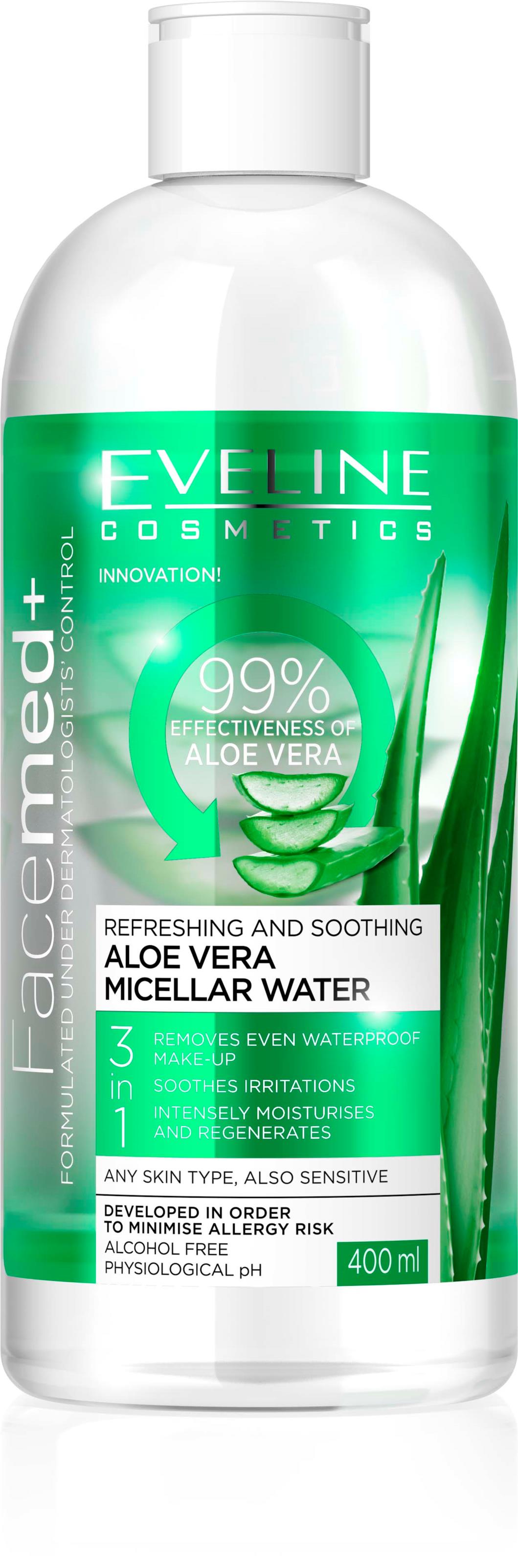 Eveline Cosmetics Facemed+ Aloe Vera Micellar Water 400 ml | lyko.com