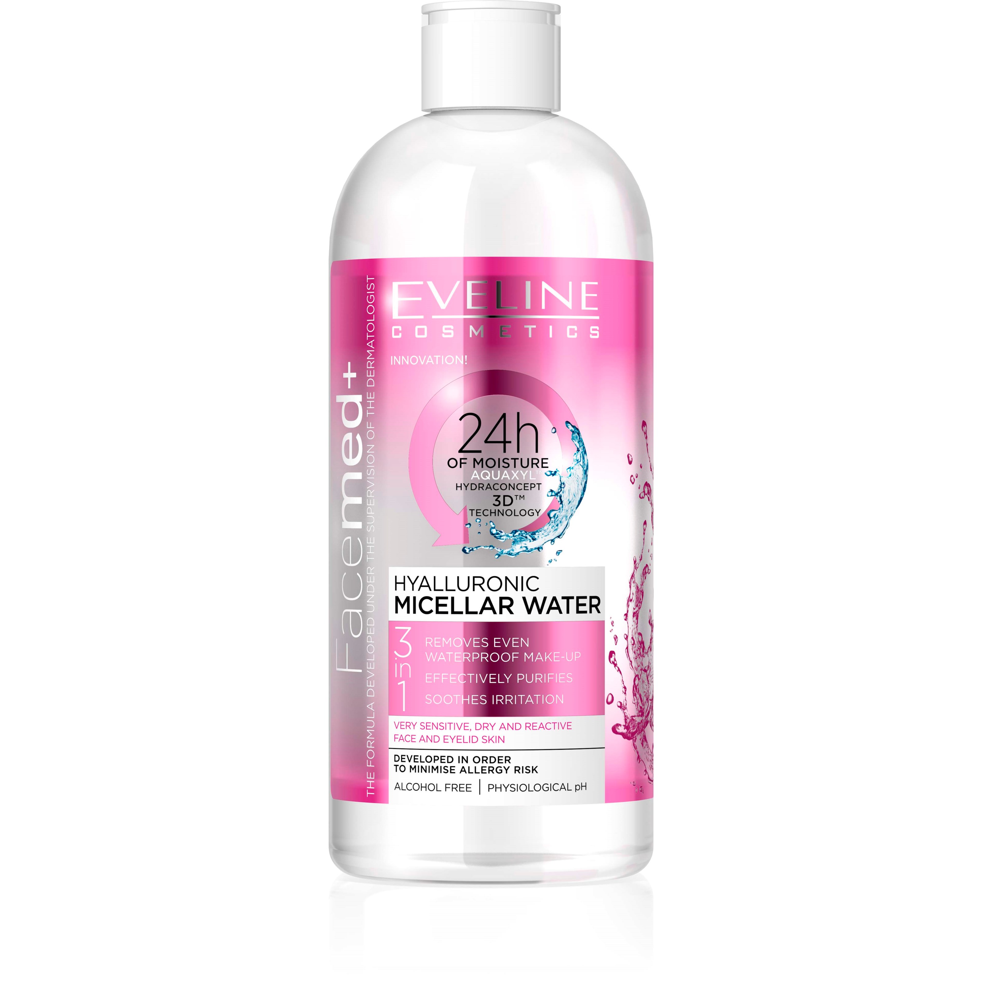 Läs mer om Eveline Cosmetics Facemed+ Hyalluronic Micellar Water 400 ml