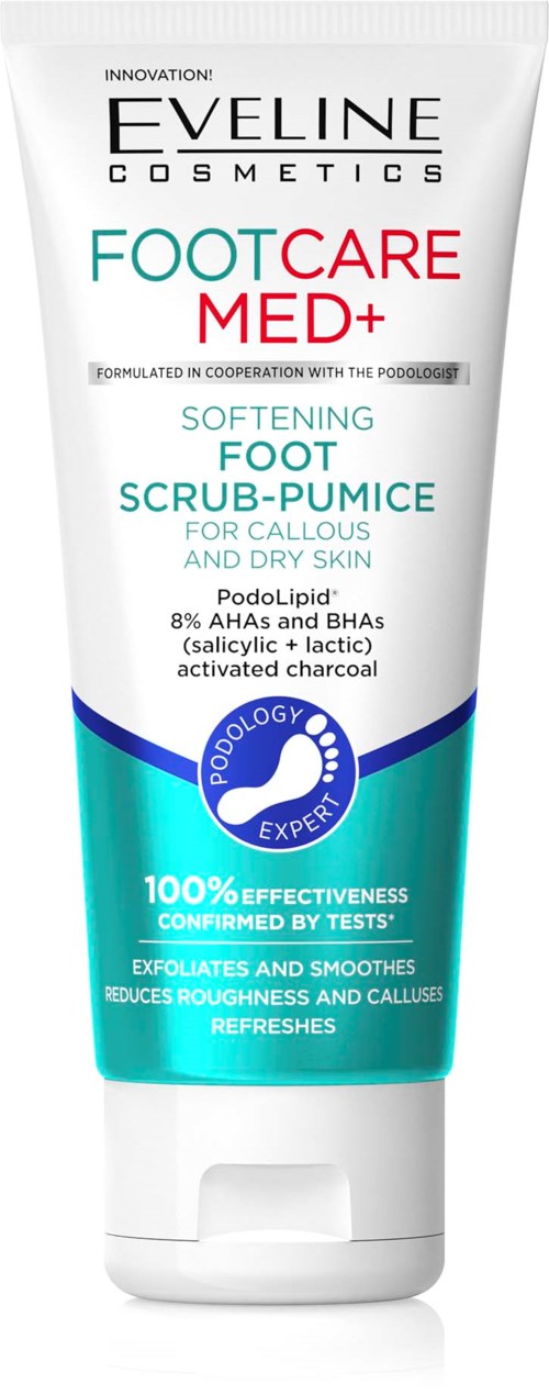Eveline Cosmetics Foot Care Med+ Foot Scrub-Pumice For Callous And Dry Skin 100 ml