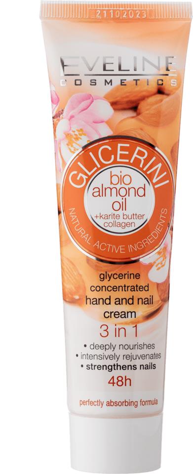 Eveline Cosmetics Glicerini Hand And Nail Cream With Almond