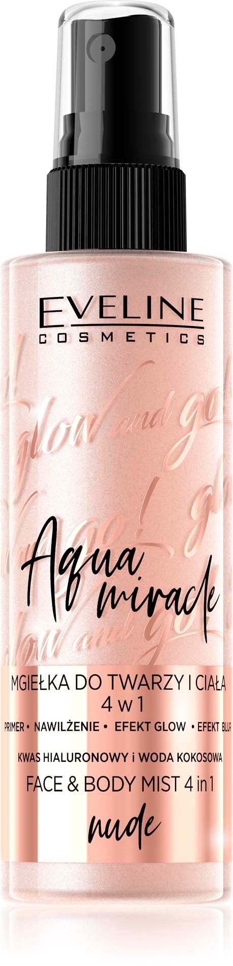 Eveline Cosmetics Glow And Go Aqua Miracle Face Mist 4in1 Nude  110 ml