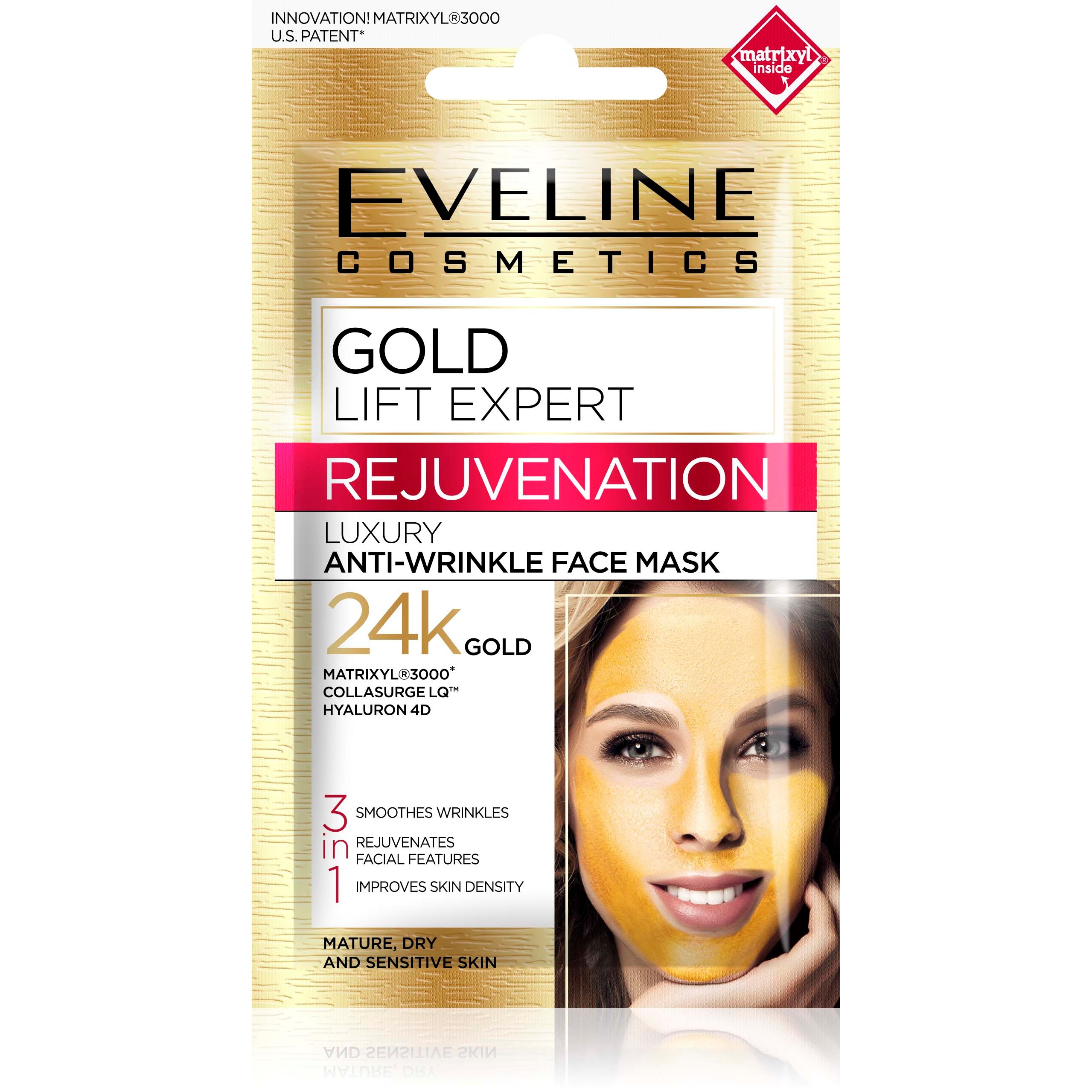 Läs mer om Eveline Cosmetics Gold Lift Expert Rejuvenation Luxury Anti-Wrinkle Ma