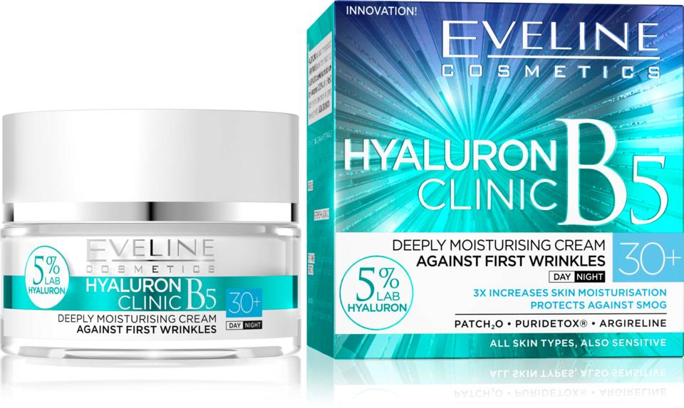 Eveline Cosmetics Hyaluron Clinic Day And Night Cream 30+ 5