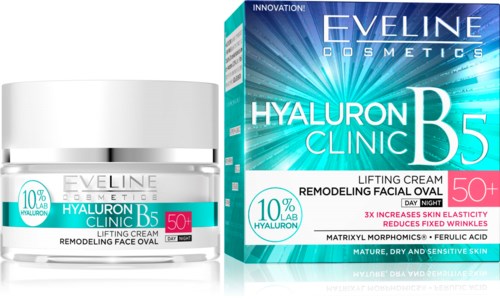 Eveline Cosmetics Hyaluron Clinic Liftingujący krem 50+  50 ml