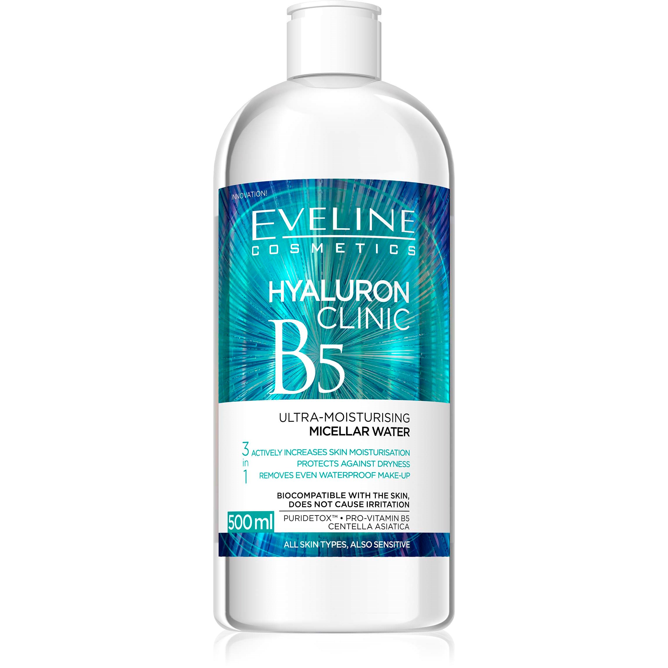 Läs mer om Eveline Cosmetics Hyaluron Clinic Micellar Water 500 ml