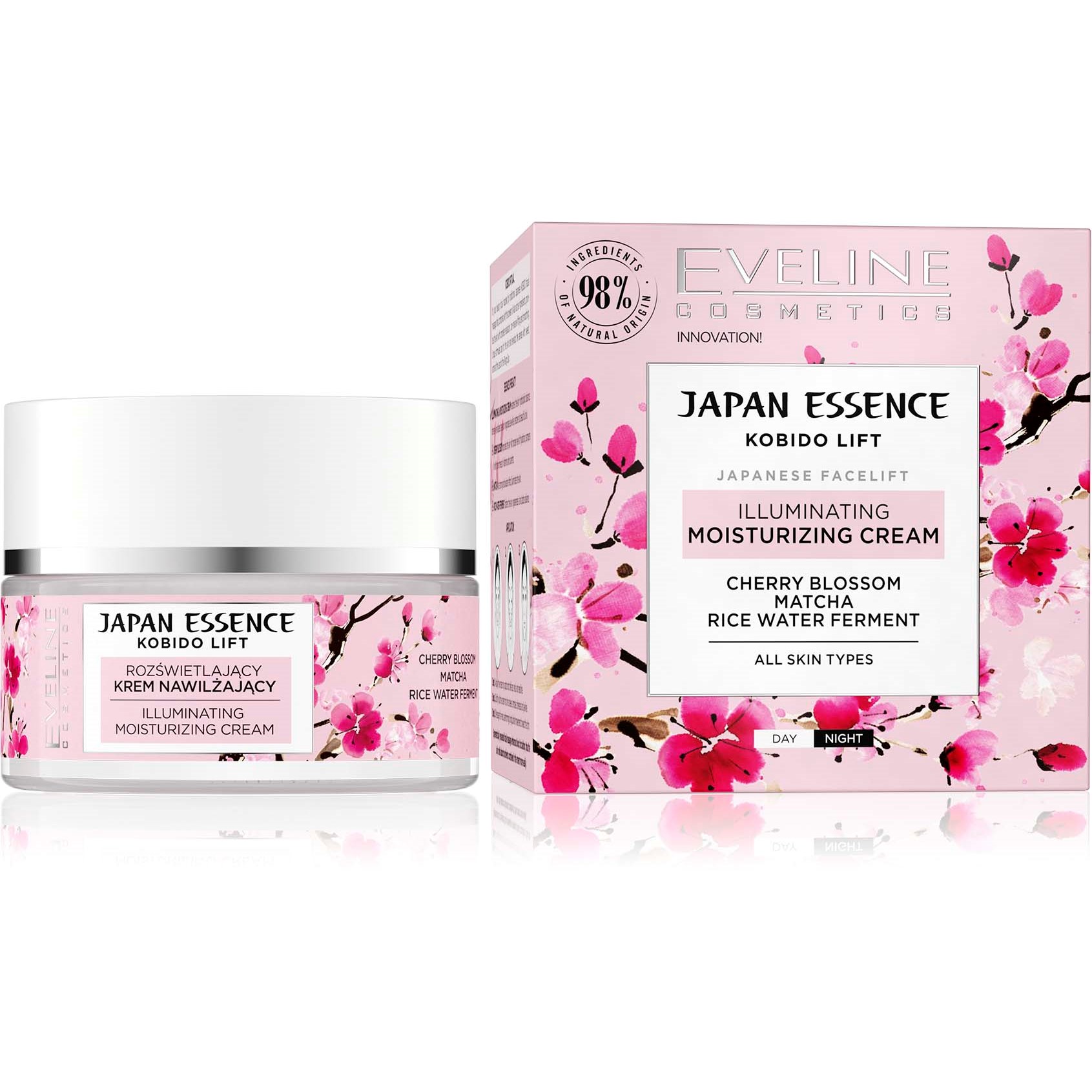 Läs mer om Eveline Cosmetics Japan Essence Illuminating Moisturizing Cream 50 ml